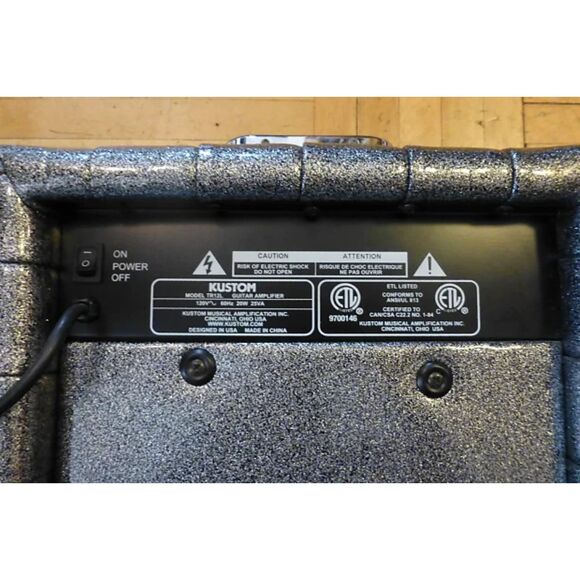 Kustom TR12L Sparkle Tuck-N-Roll portable Amp. Excellent Condition - Picture 5 of 5